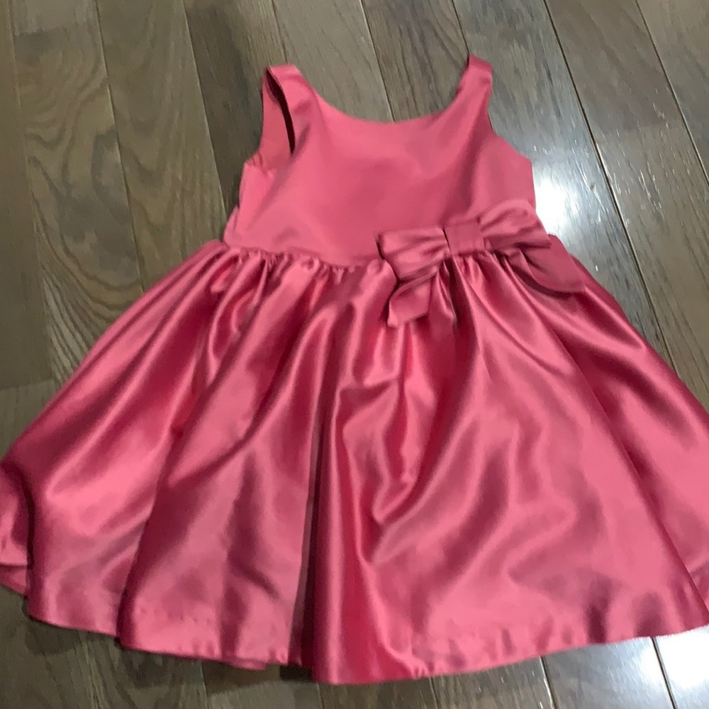 Beautiful Janie and Jack pink silk dress size 18-24months